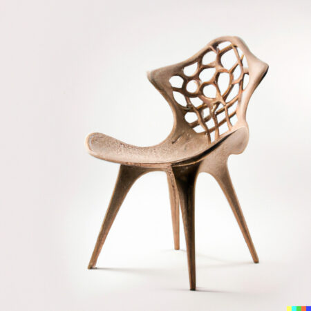 DALL·E 2022-06-07 20.51.58 - a product photo of a chair designed by Antoni Gaudí